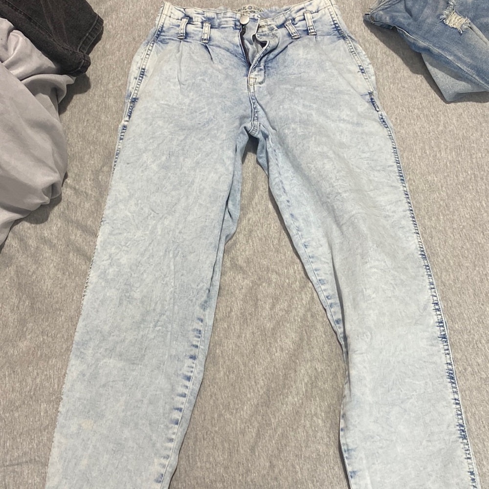High rise stretch jeans